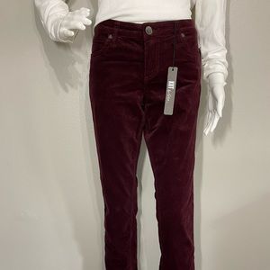 kut corduroy pants / size 6 / red wine color